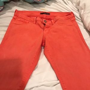 Orange jeggings